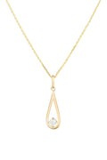 Pendentif "Authentique" Or Jaune 375/1000 Et Zirconium