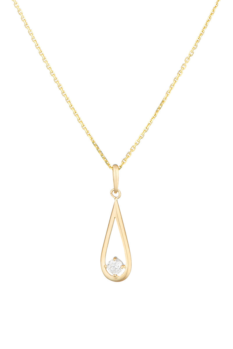 Pendentif "Authentique" Or Jaune 375/1000 Et Zirconium