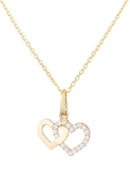 Colgante “Enlace Moi” Oro amarillo 375/1000 y Circonio