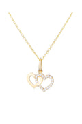 "Enlace Moi" Pendant in 375/1000 Yellow Gold and Zirconium