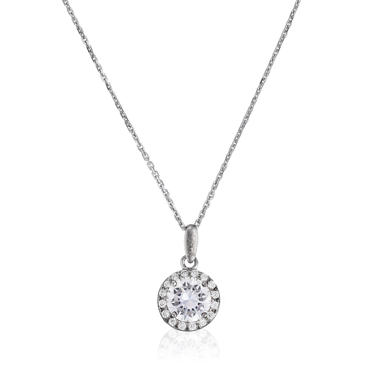 Pendentif "Merveilleux" Or Blanc 375/1000