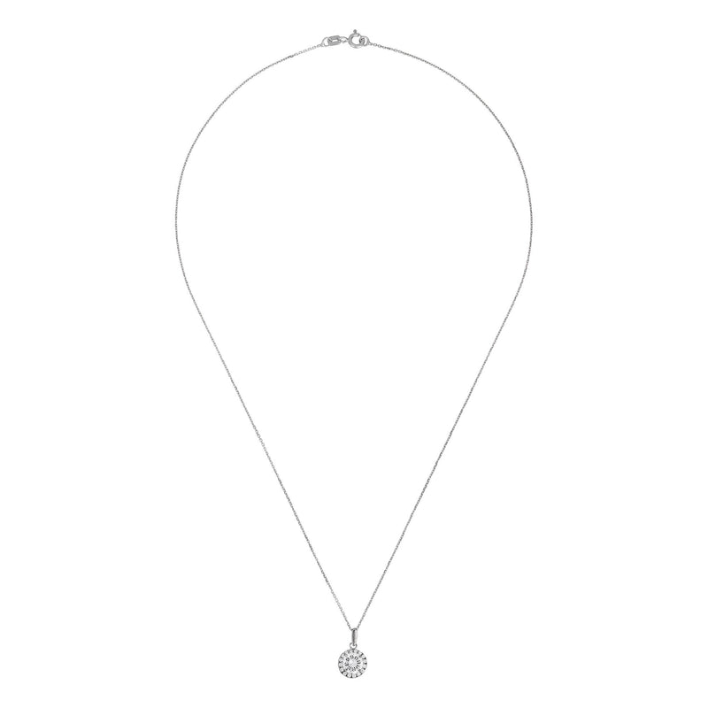 Pendentif "Merveilleux" Or Blanc 375/1000