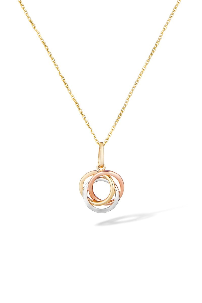 Colgante "Croisade" Oro Tricolor 375/1000