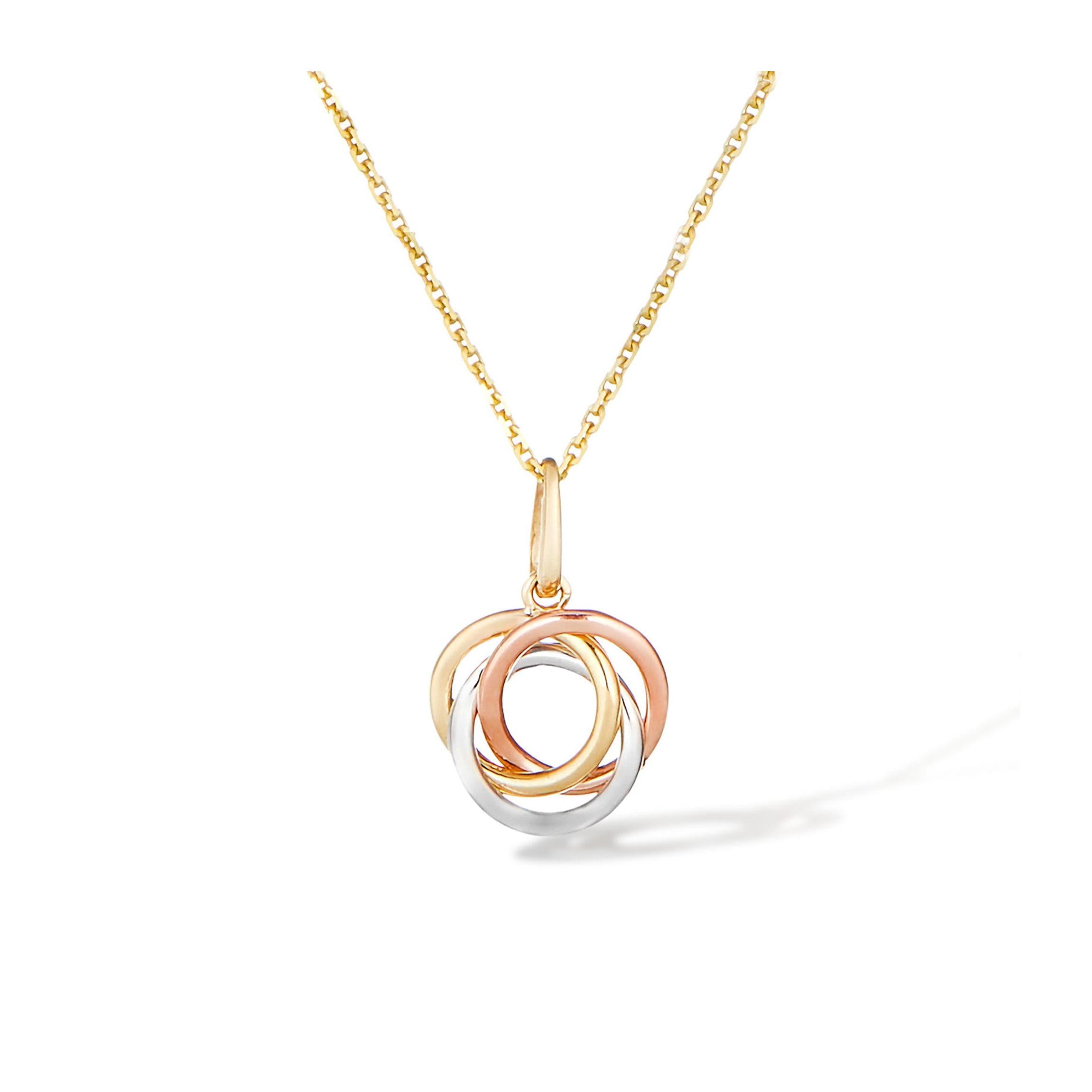 Pendentif "Croisade" Or Tricolore 375/1000