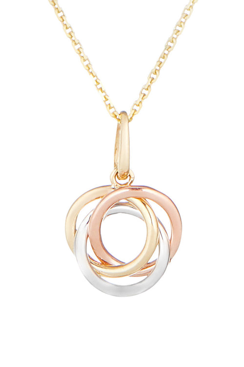 Pendentif "Croisade" Or Tricolore 375/1000