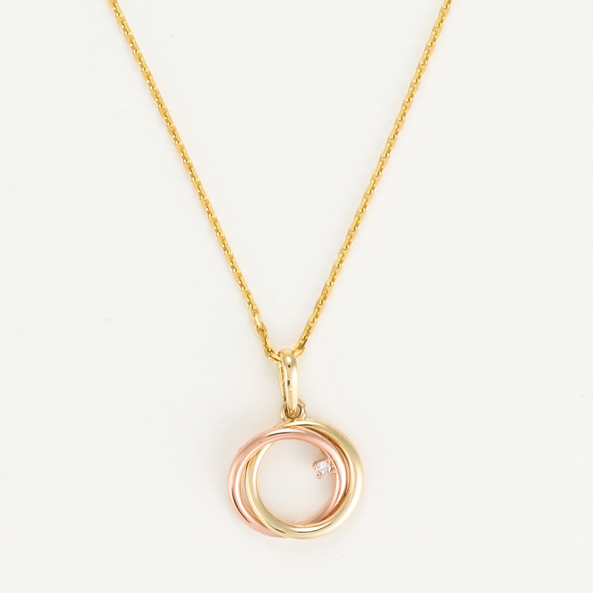 Pendentif "Trianon" Or Bicolore 375/1000