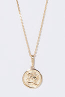 Smooth Astro Pendant "Taurus" - 375/1000 Yellow Gold