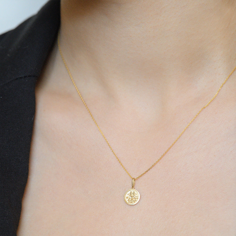 Pendentif Astro Lisse "Gémeaux" - Or Jaune 375/1000