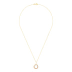 375/1000 Tricolor Gold “Circle Trio” Pendant