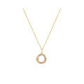 "Trio Circle" Pendant, Tricolor Gold 375/1000