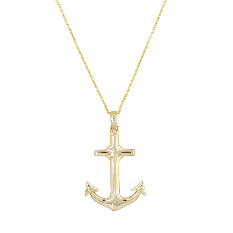 Pendentif "Ancre" Or Jaune 375/1000