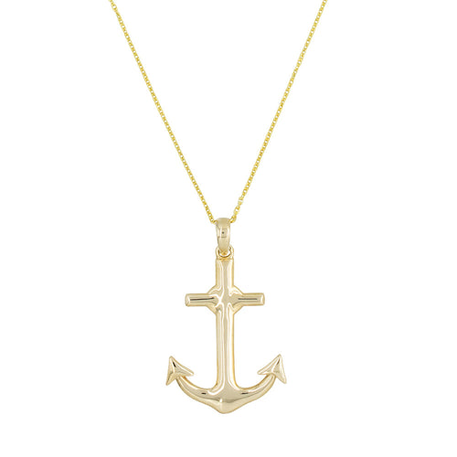 Pendentif "Ancre" Or Jaune 375/1000