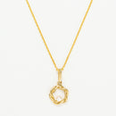 Pendentif "Nittaya" Or Jaune  375/1000 Et Perles Blanche