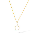 Pendentif "Ton Soleil" Or Jaune  375/1000 Et Zirconium