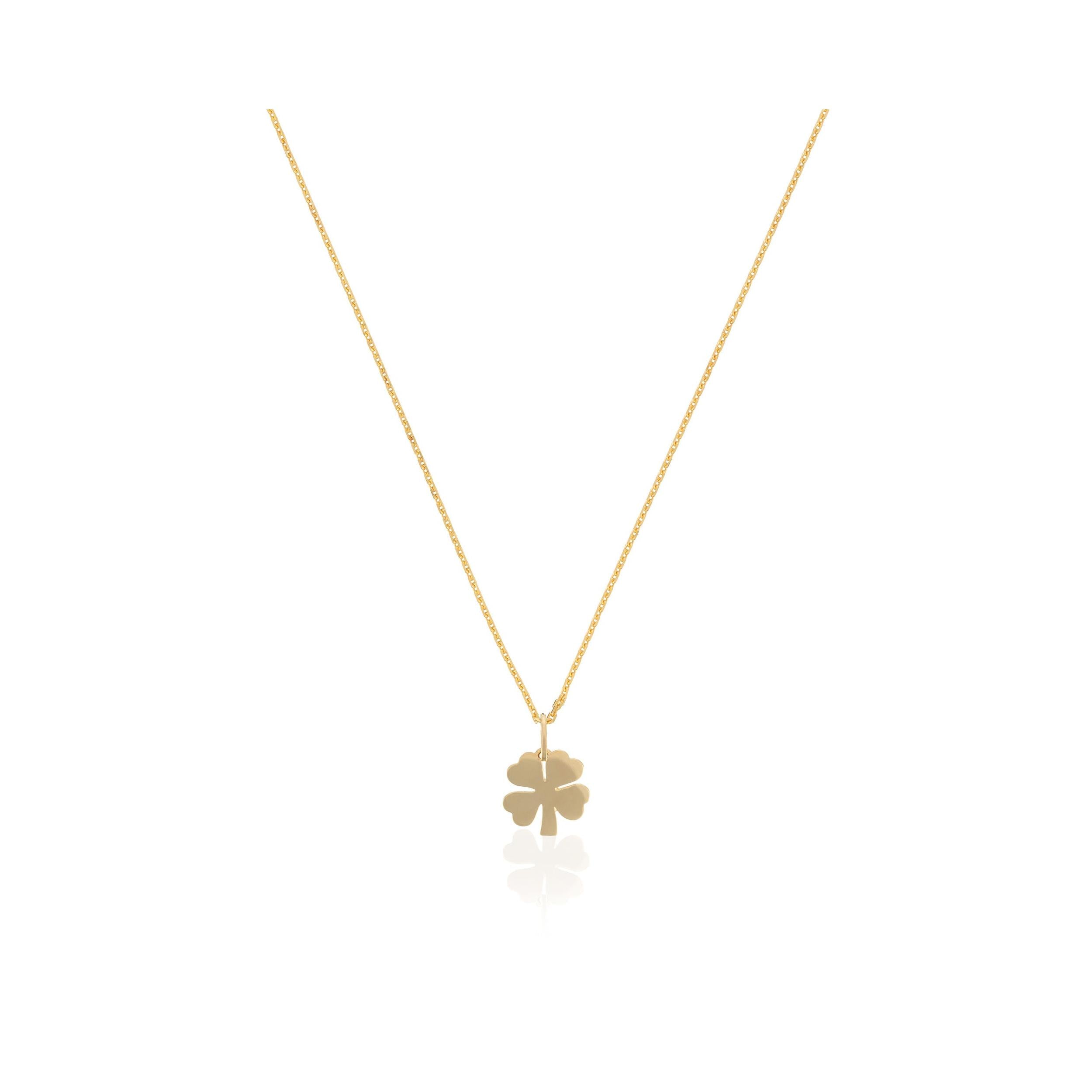 "Clover" Pendant in 375/100 Yellow Gold