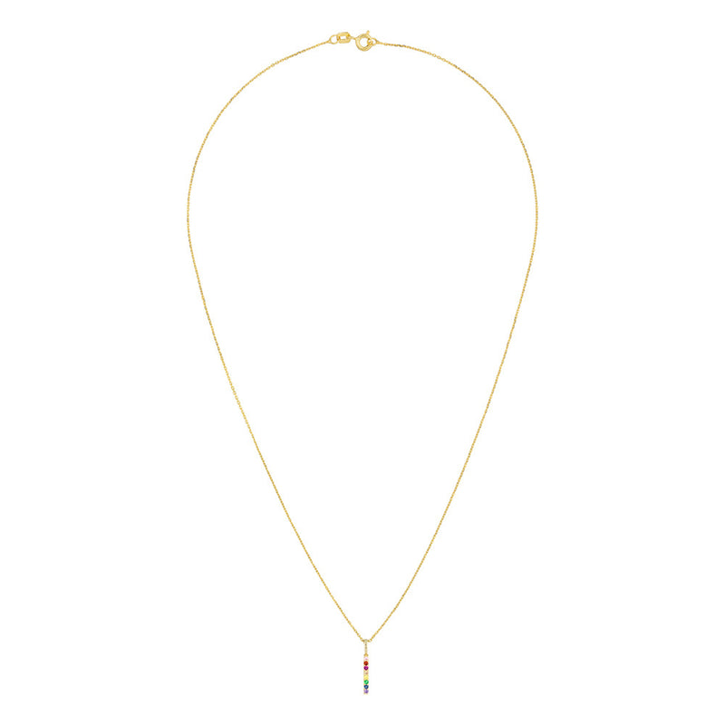 Pendentif "Colored" Or Jaune 375/1000