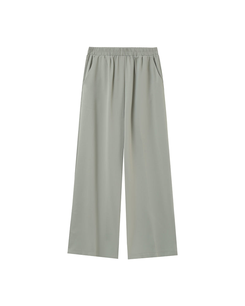 Picasso Green Elastic Fluid Pants