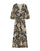 Vestido largo estampado Pierino beige