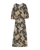 Vestido largo estampado Pierino beige