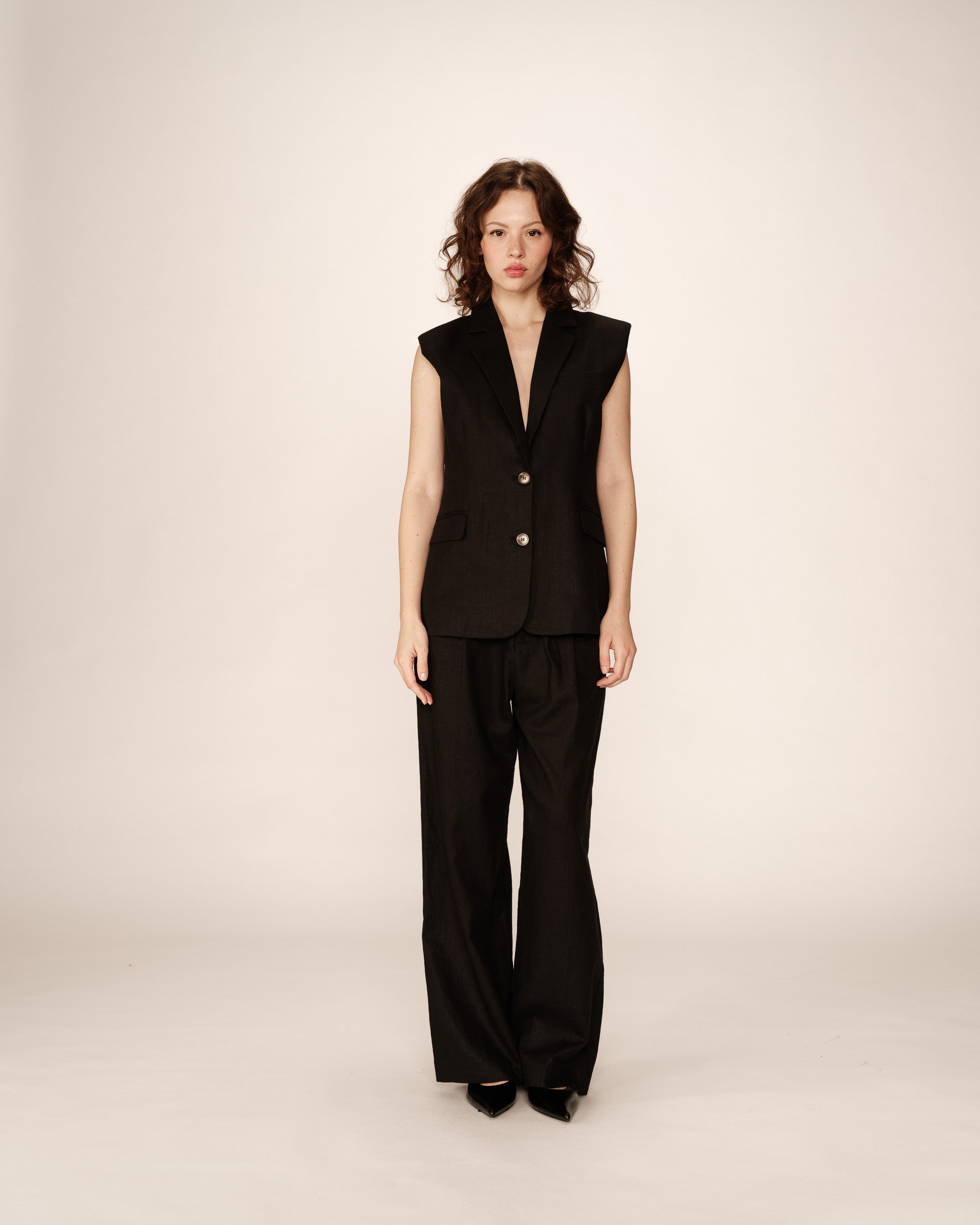 Pietro Waistcoat - Black