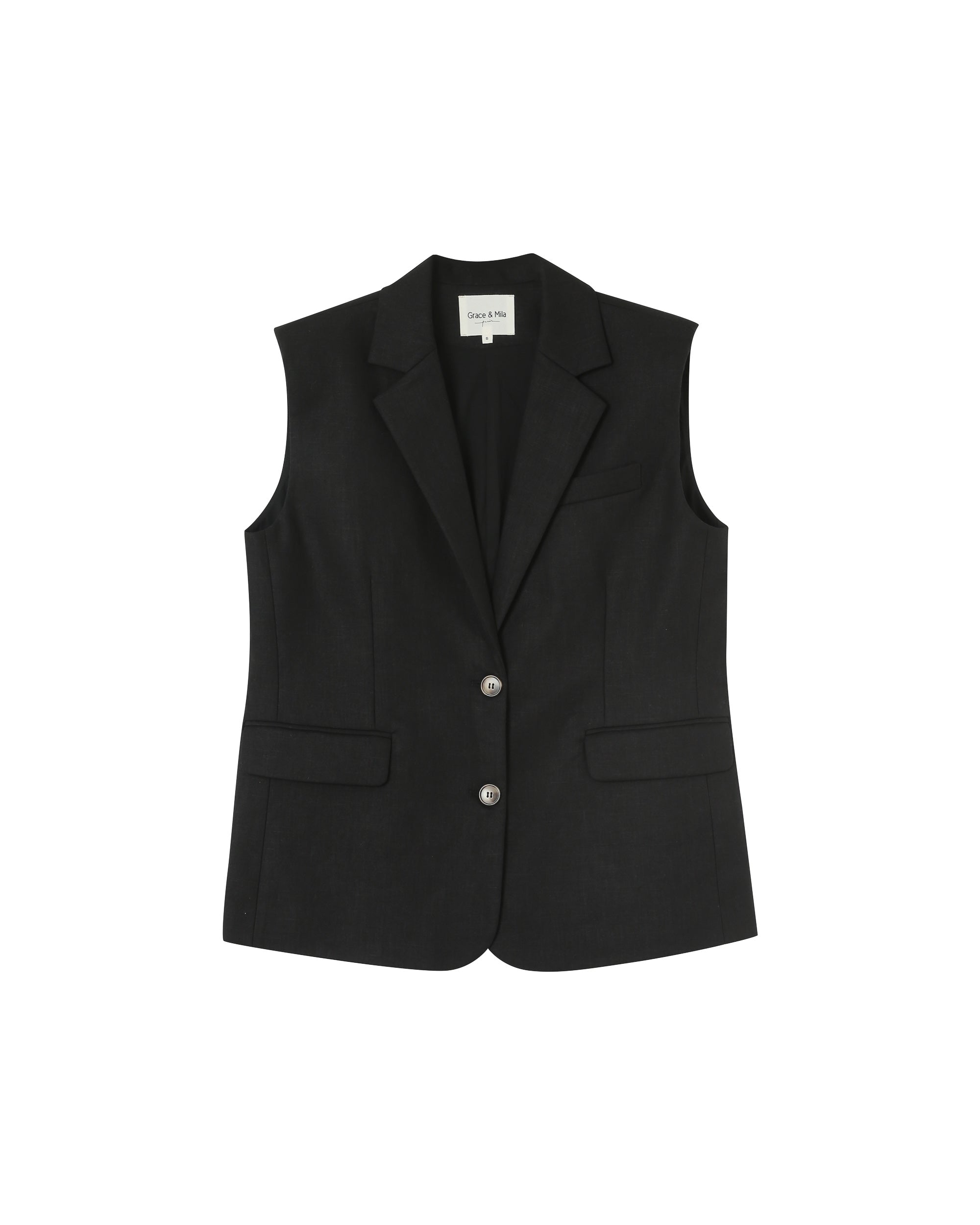 Pietro Waistcoat - Black