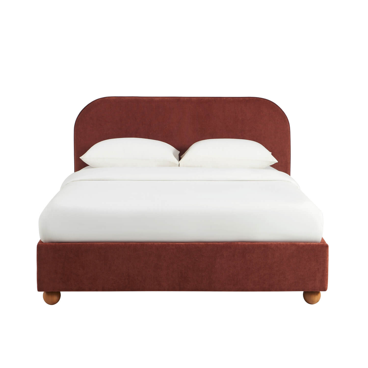 Pilka - Cama con Canapé - Tejido Chenilla - Burdeos
