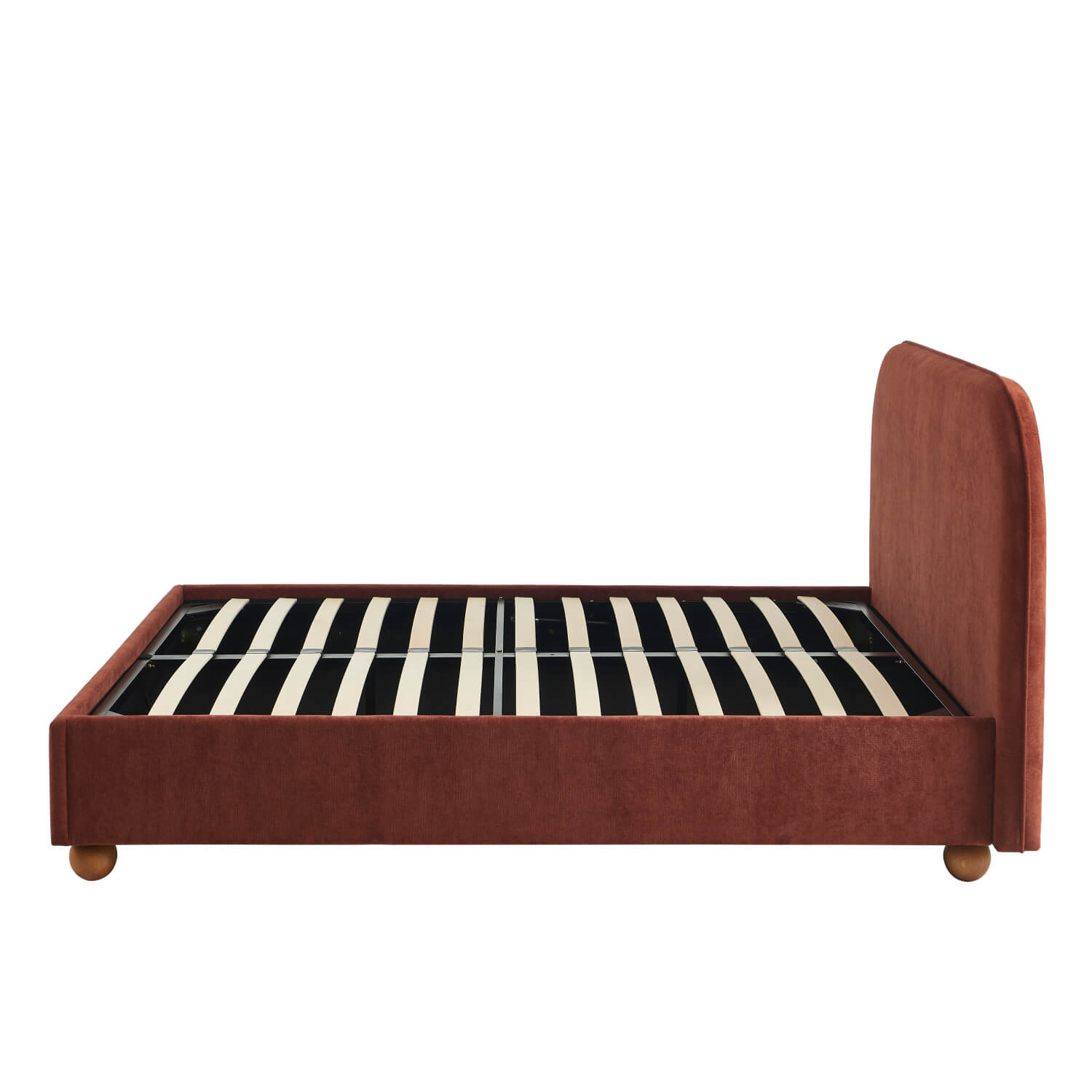 Pilka - Cama con Canapé - Tejido Chenilla - Burdeos