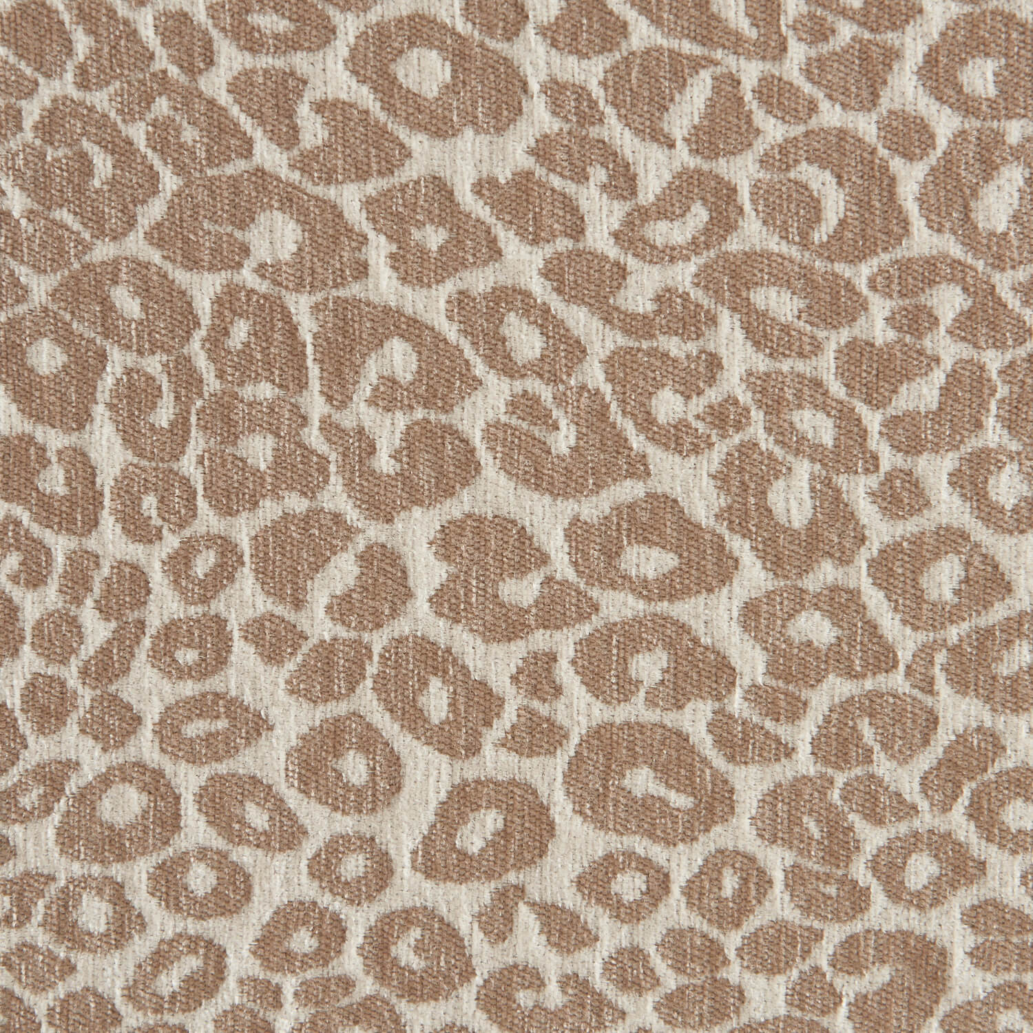 Pilka - Lit Coffre - Tissu Jacquard Léopard - Beige