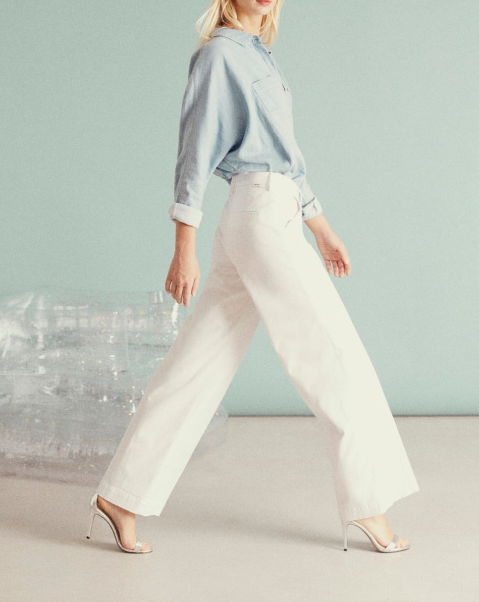 Pantalon Wide Pilly - White - Femme
