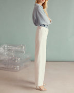 Pantalon Wide Pilly - White - Femme