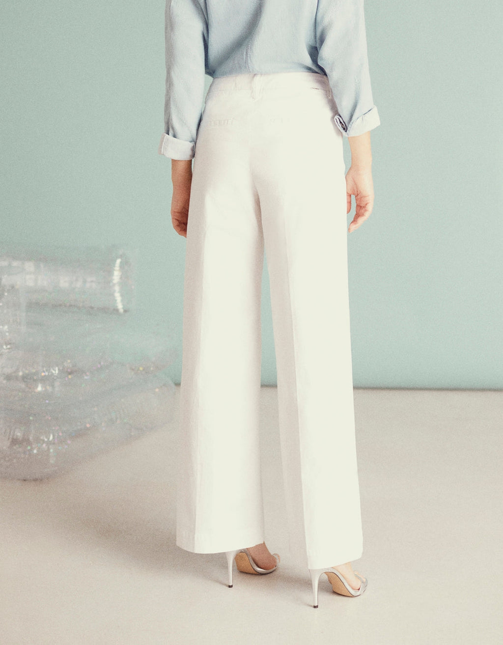 Pantalon Wide Pilly - White - Femme