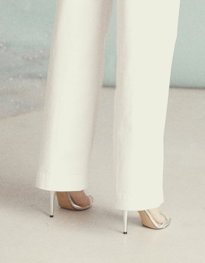 Pantalón ancho Pilly - Blanco - Mujer
