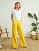 Reiko - Pantalon Wide Pilly - Mango Sorbet - Femme