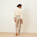 pantalon droit large sequin pina champagne labdip