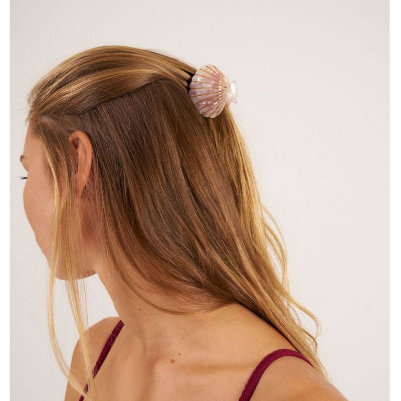 Pince À Cheveux Shell Rose - Rose