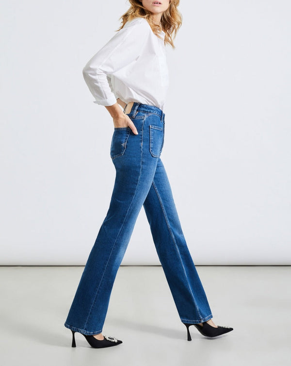 Jean Flare Piper - Denim V-240 - Femme