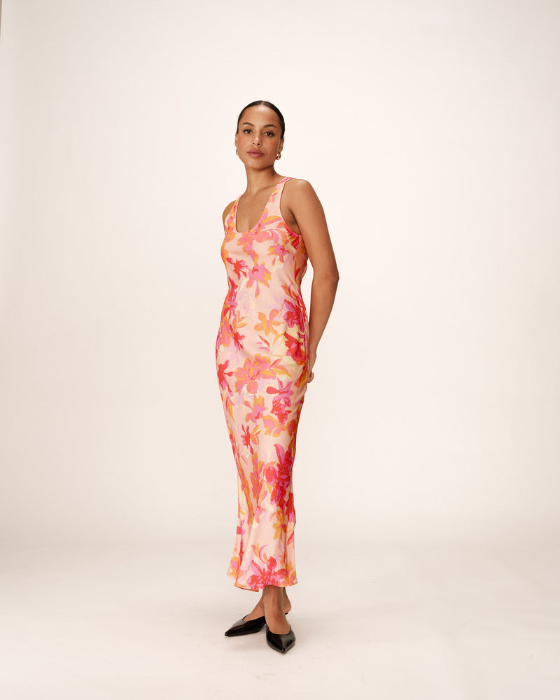 Pippa Long Flower Dress