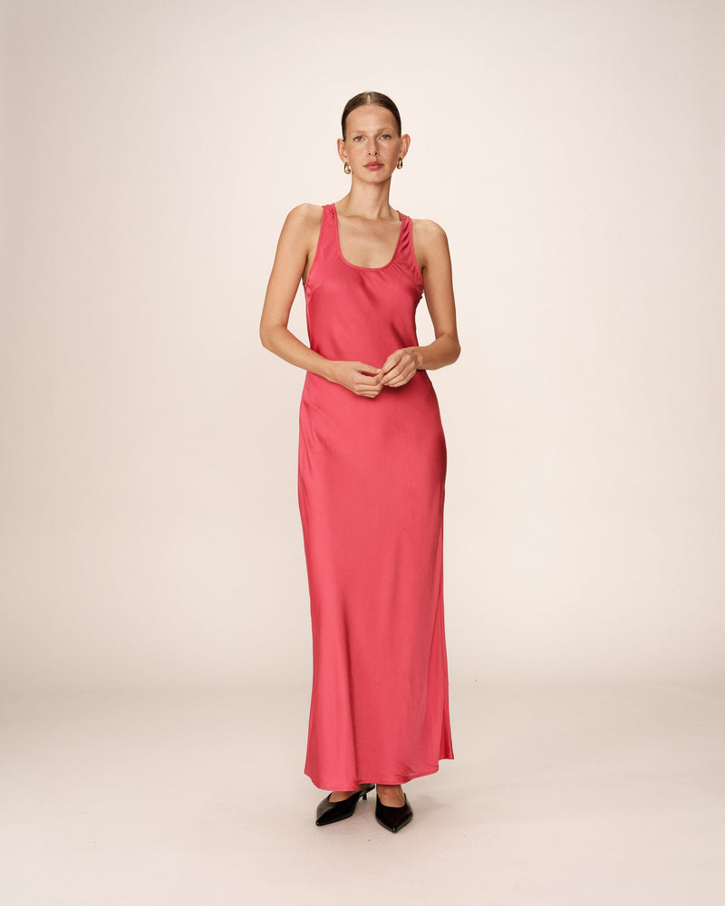 Vestido largo rosa Pippa