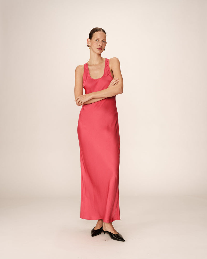Vestido largo rosa Pippa