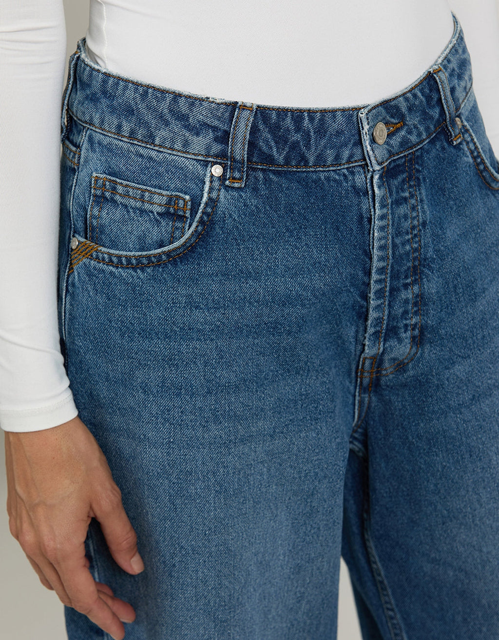 Jean Wide Pise - Dnm V-278 - Femme