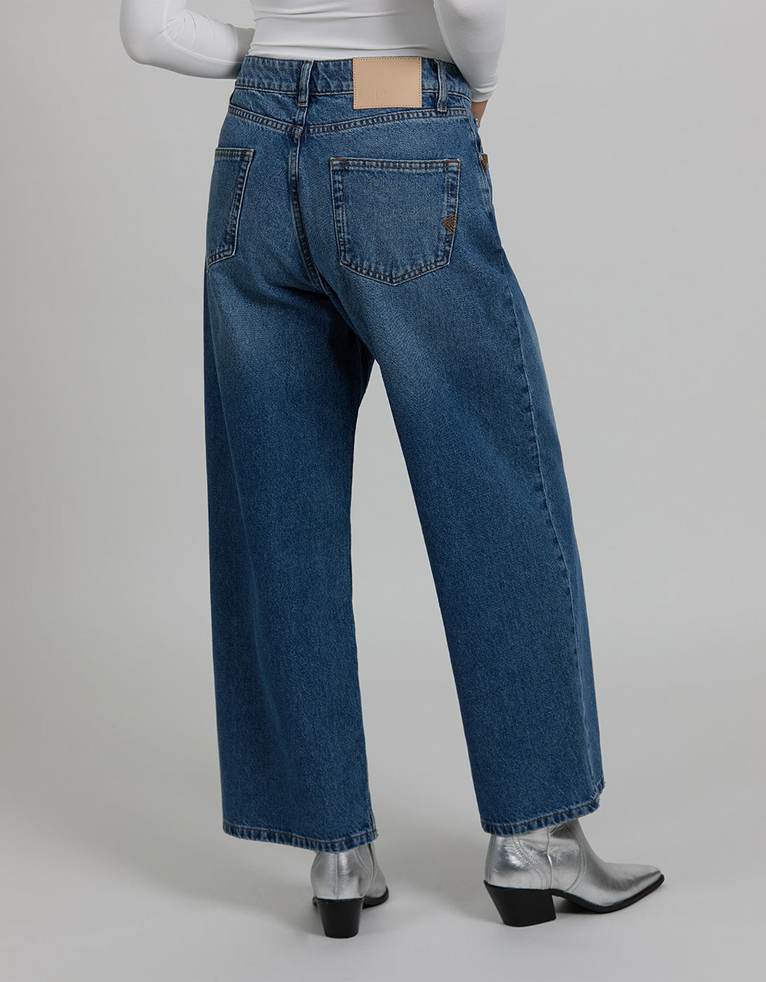 Jean Wide Pise - Dnm V-278 - Femme