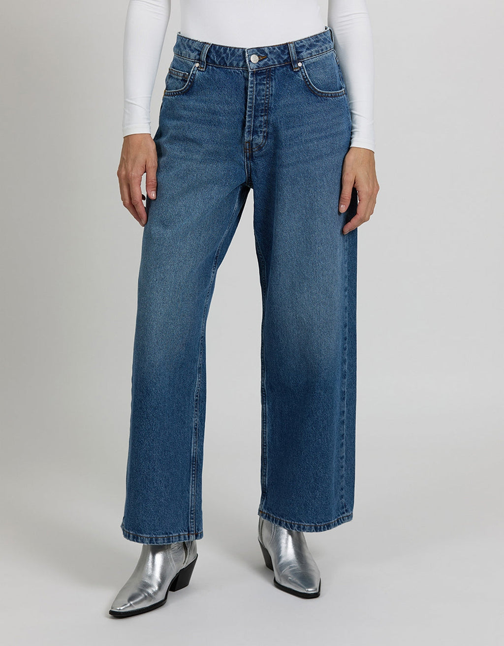 Jean Wide Pise - Dnm V-278 - Femme