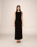 Vestido Largo Pistache - Negro