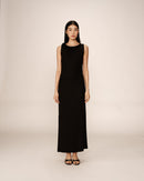 Pistachio Black Long Bodycon Dress