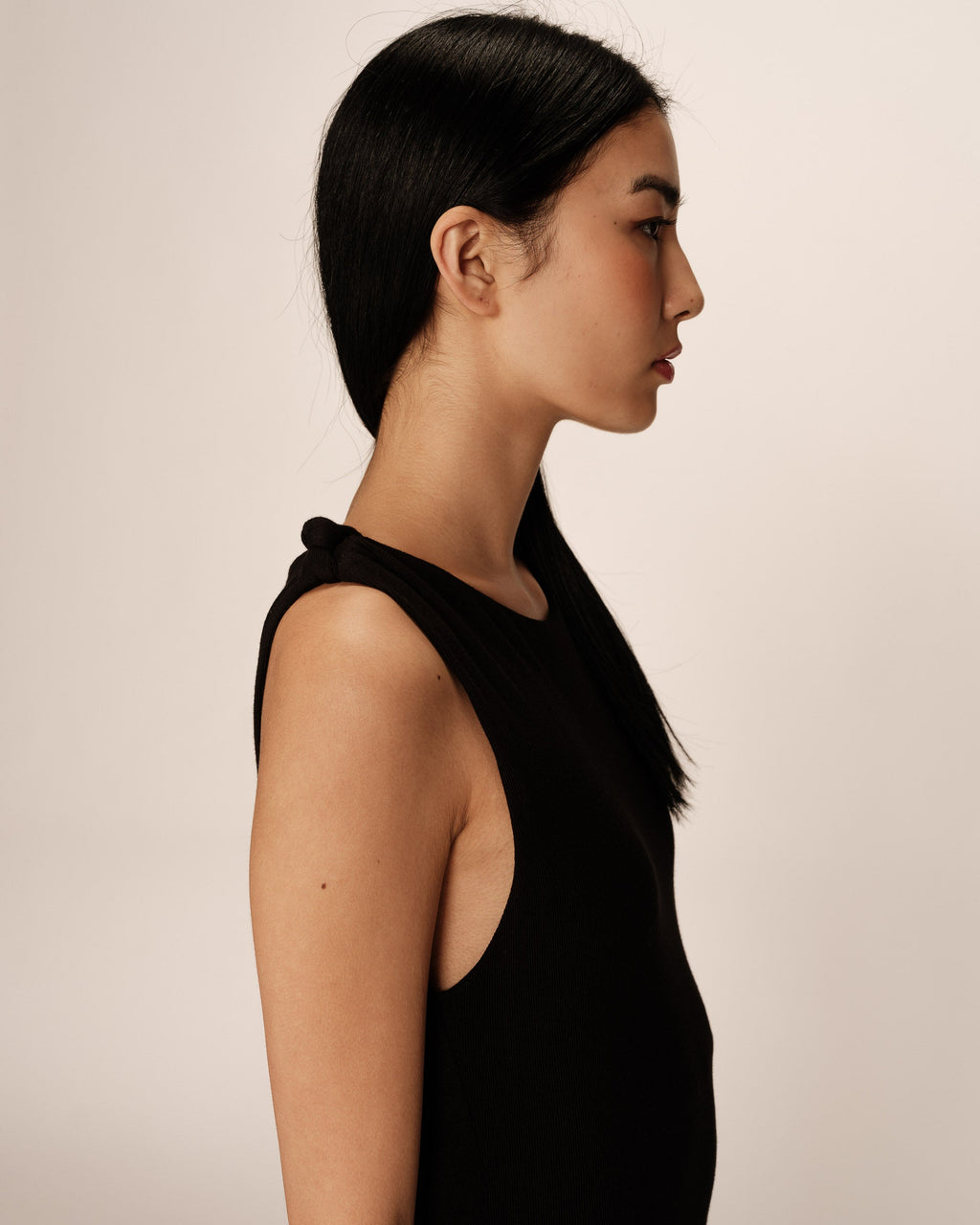Vestido Largo Pistache - Negro