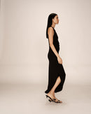 Pistachio Black Long Bodycon Dress