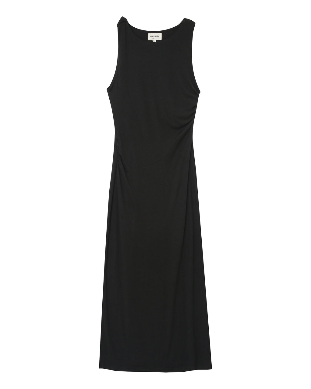 Vestido Largo Pistache - Negro