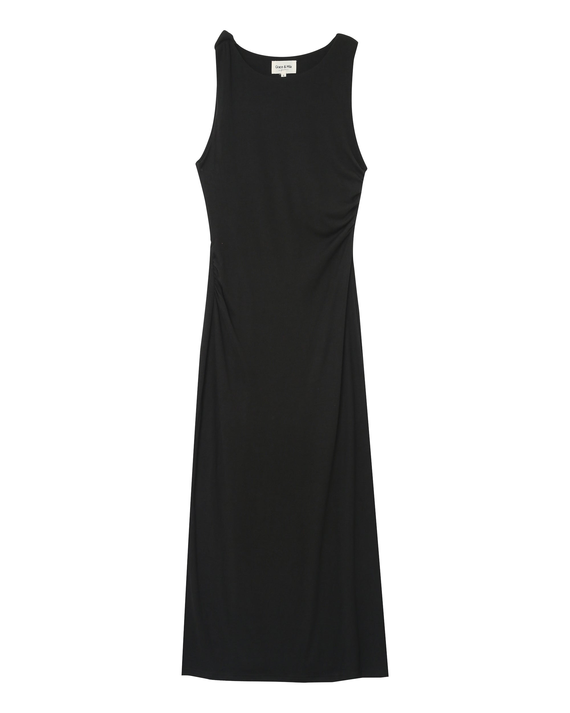 Vestido Largo Pistache - Negro