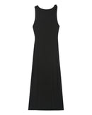 Pistachio Black Long Bodycon Dress