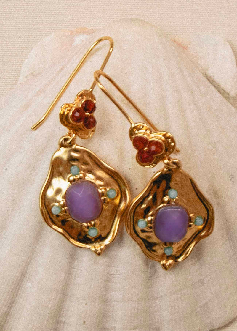 Boucles D'Oreilles Pitiusa Lila